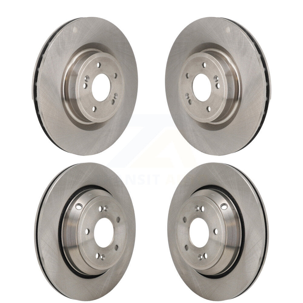 Front Rear Disc Brake Rotors Kit For 2022 Genesis G70 3.3L With 330mm Diameter Rotor K8-102586
