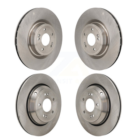 Front Rear Disc Brake Rotors Kit For 2022 Genesis G70 3.3L With 330mm Diameter Rotor K8-102586