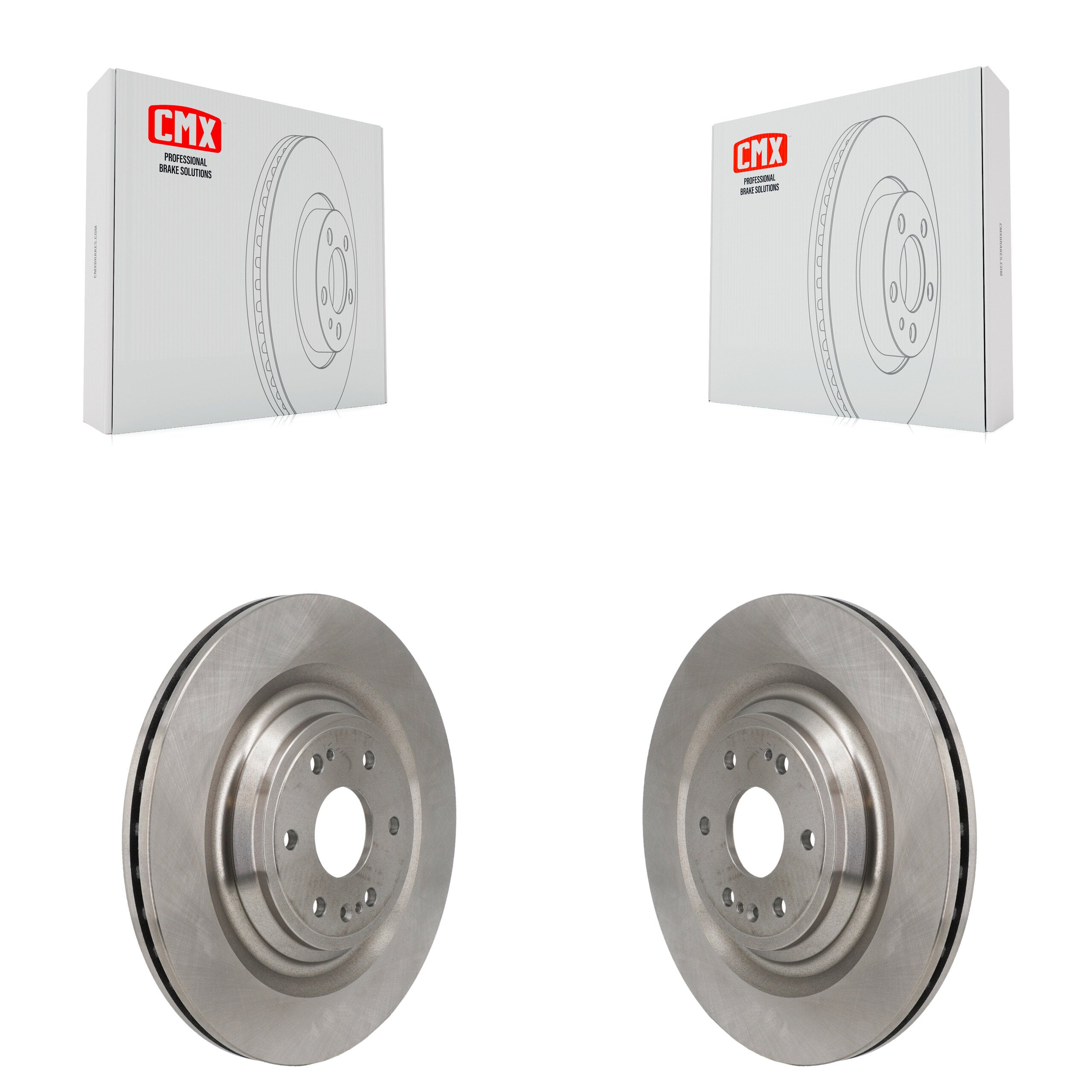 Front Brake Rotors Pair For GMC Sierra 1500 Chevrolet Silverado Tahoe Limited Cadillac LTD K8-102587