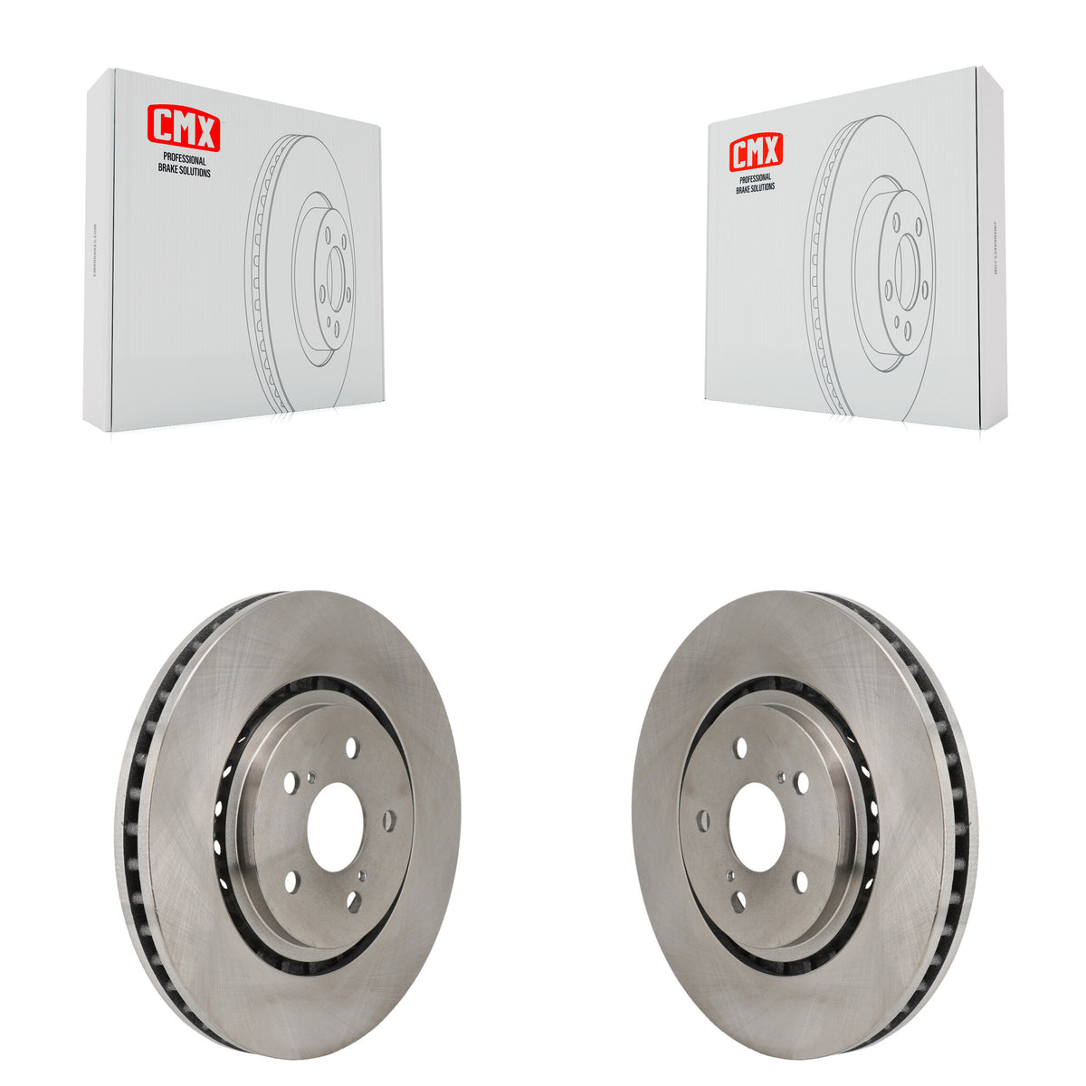 Front Brake Rotors Pair For Toyota Sienna RAV4 Prime bZ4X Subaru Solterra Lexus NX450h+ K8-102588