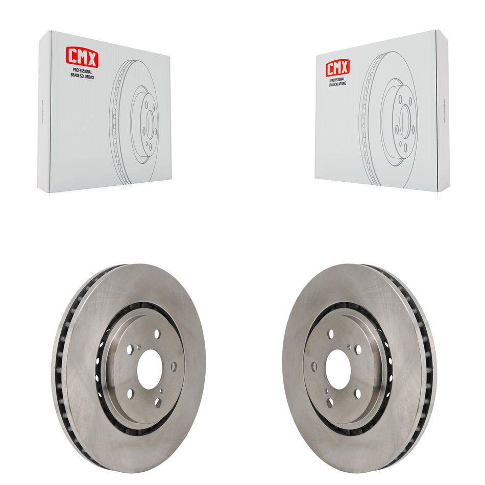 Front Brake Rotors Pair For Toyota Sienna RAV4 Prime bZ4X Subaru Solterra Lexus NX450h+ K8-102588