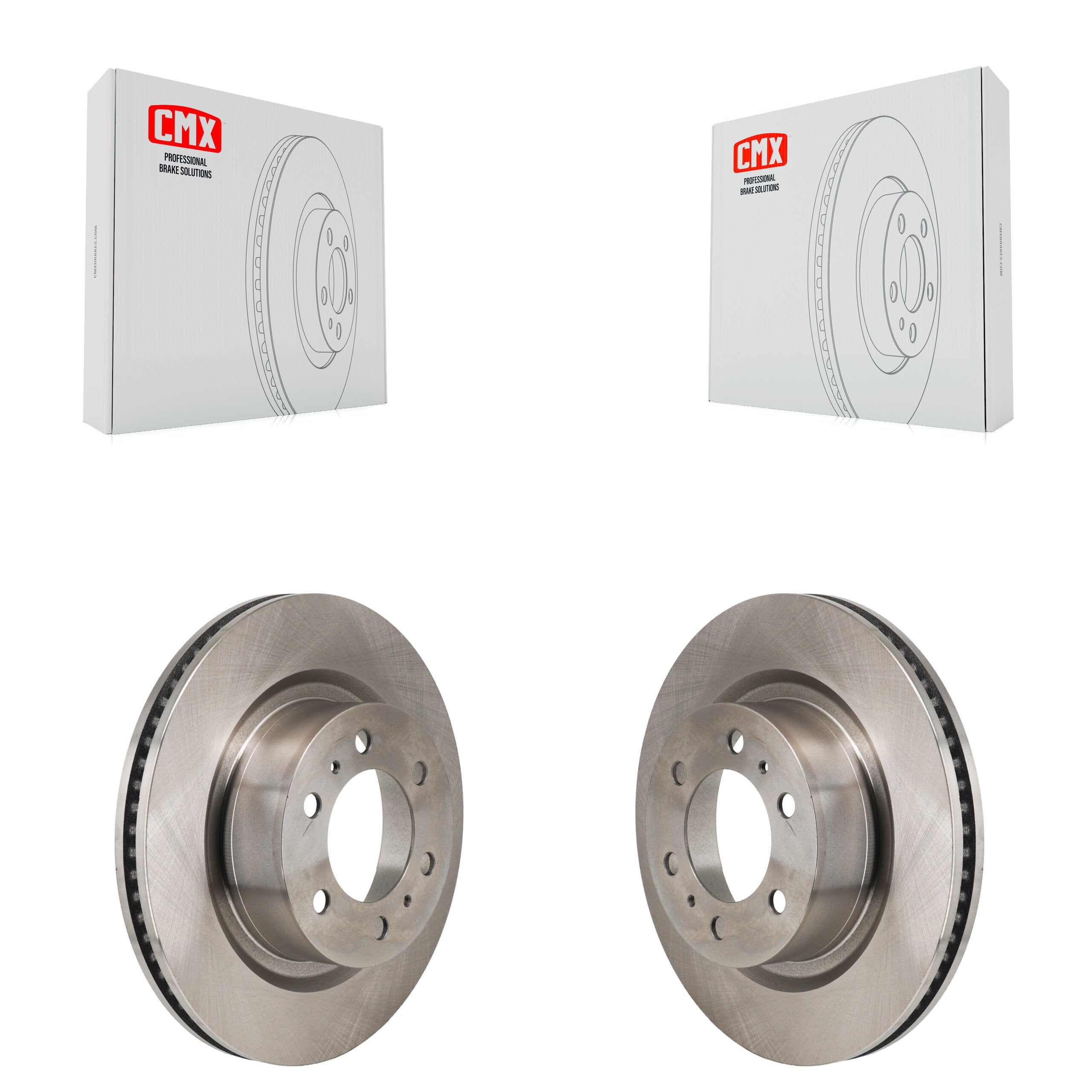 Front Disc Brake Rotors Pair For Toyota Tundra Lexus LX600 Sequoia K8-102616