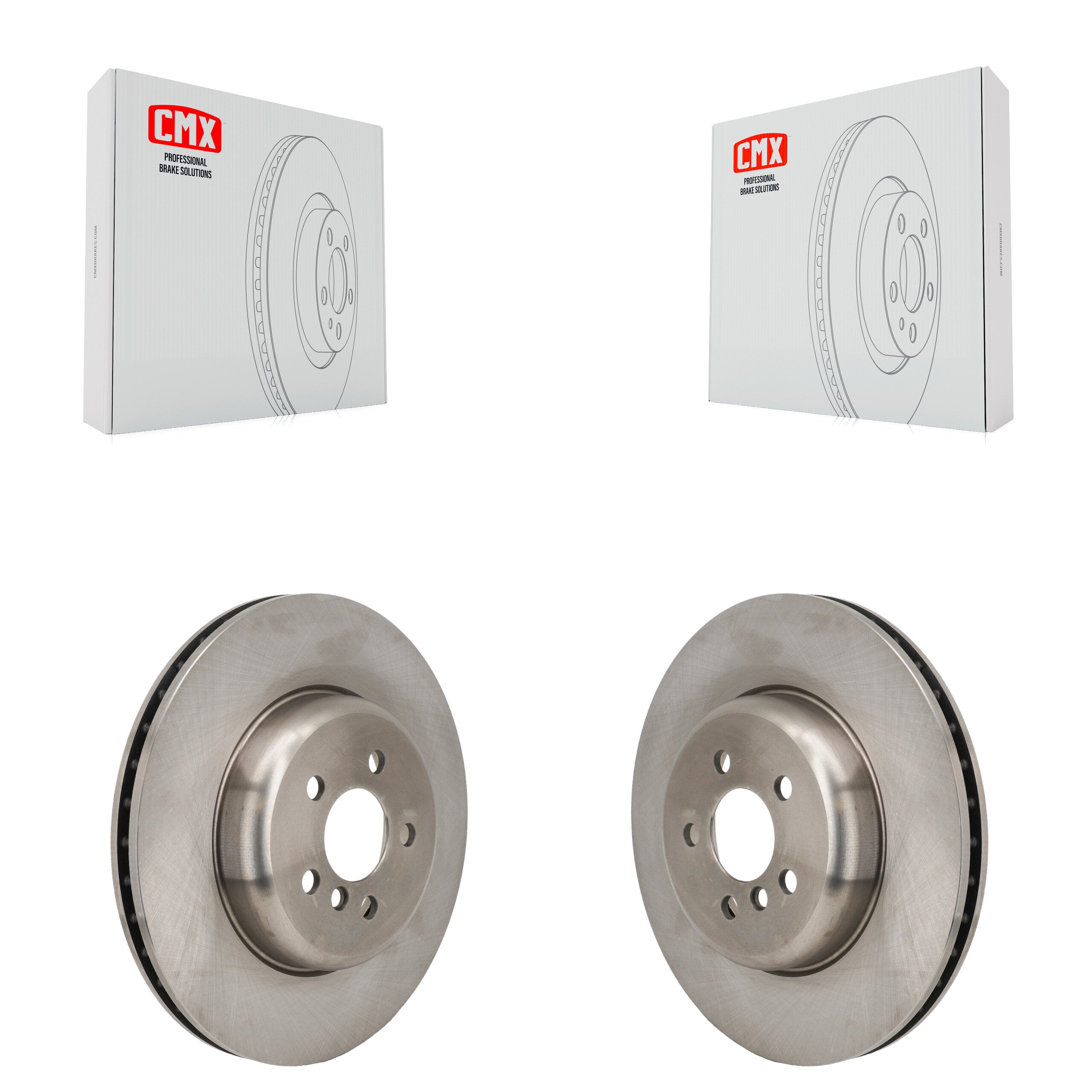 Front Brake Rotors Pair For BMW X5 i4 X6 530i xDrive 540i 530e 540d With Standard Brakes K8-102618