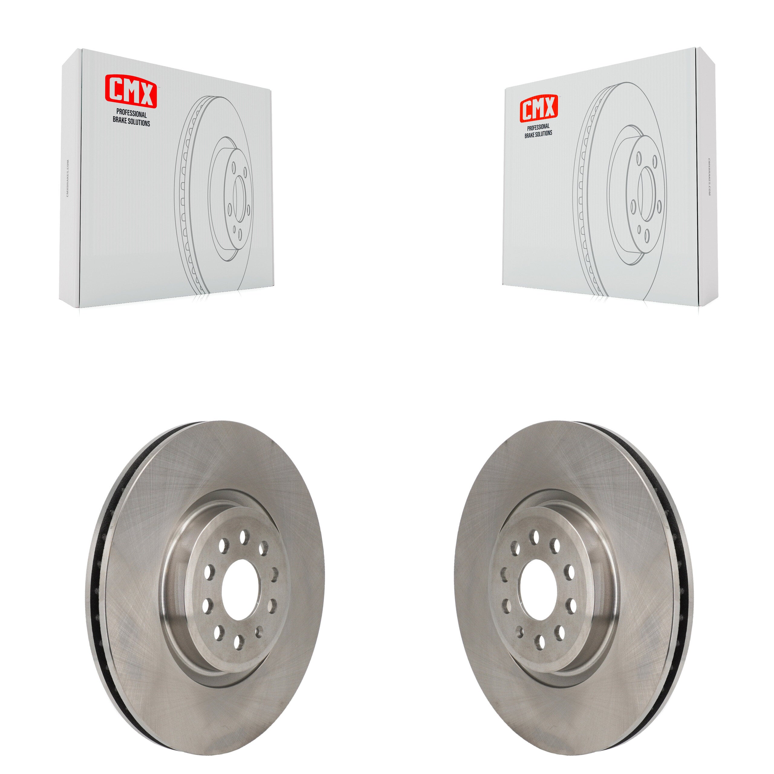 Front Disc Brake Rotors Pair For Volkswagen ID.4 Audi Q4 e-tron Sportback K8-102619