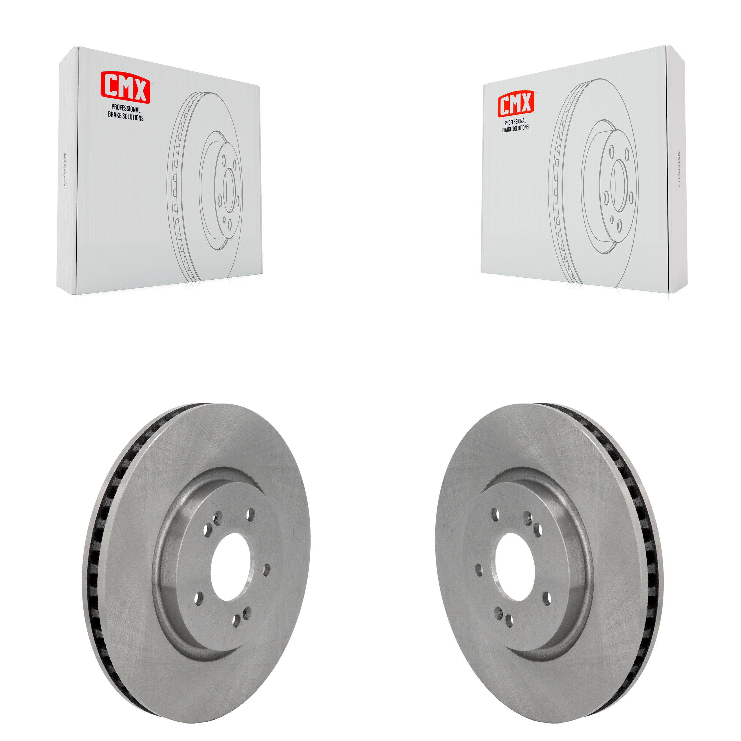 Front Disc Brake Rotors Pair For Hyundai Tucson Kia Sportage Ioniq 5 EV6 6 K8-102620