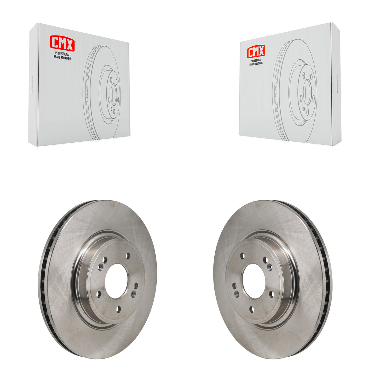 Front Disc Brake Rotors Pair For Genesis G70 Kia Stinger K8-102625