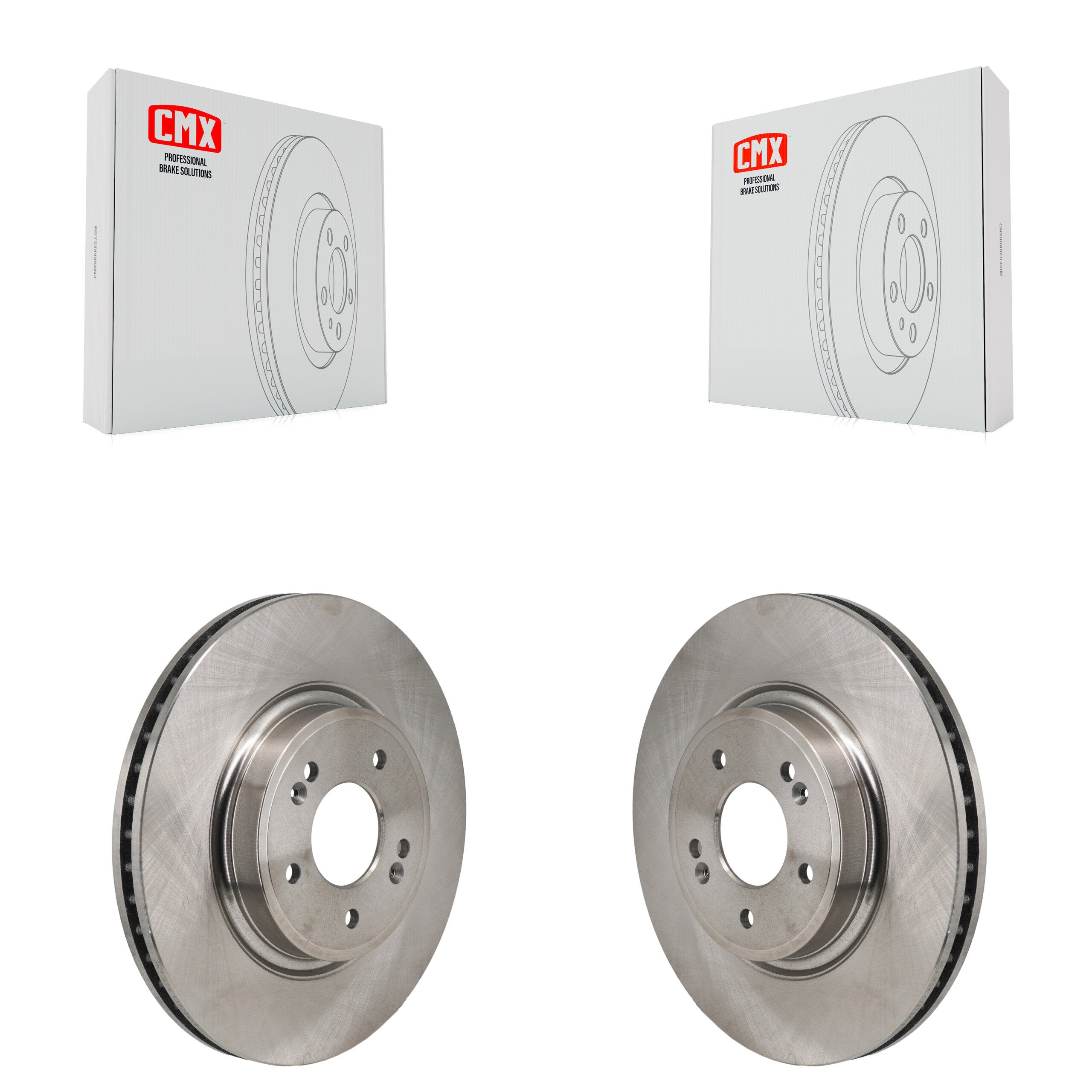 Front Disc Brake Rotors Pair For Genesis G70 Kia Stinger K8-102625