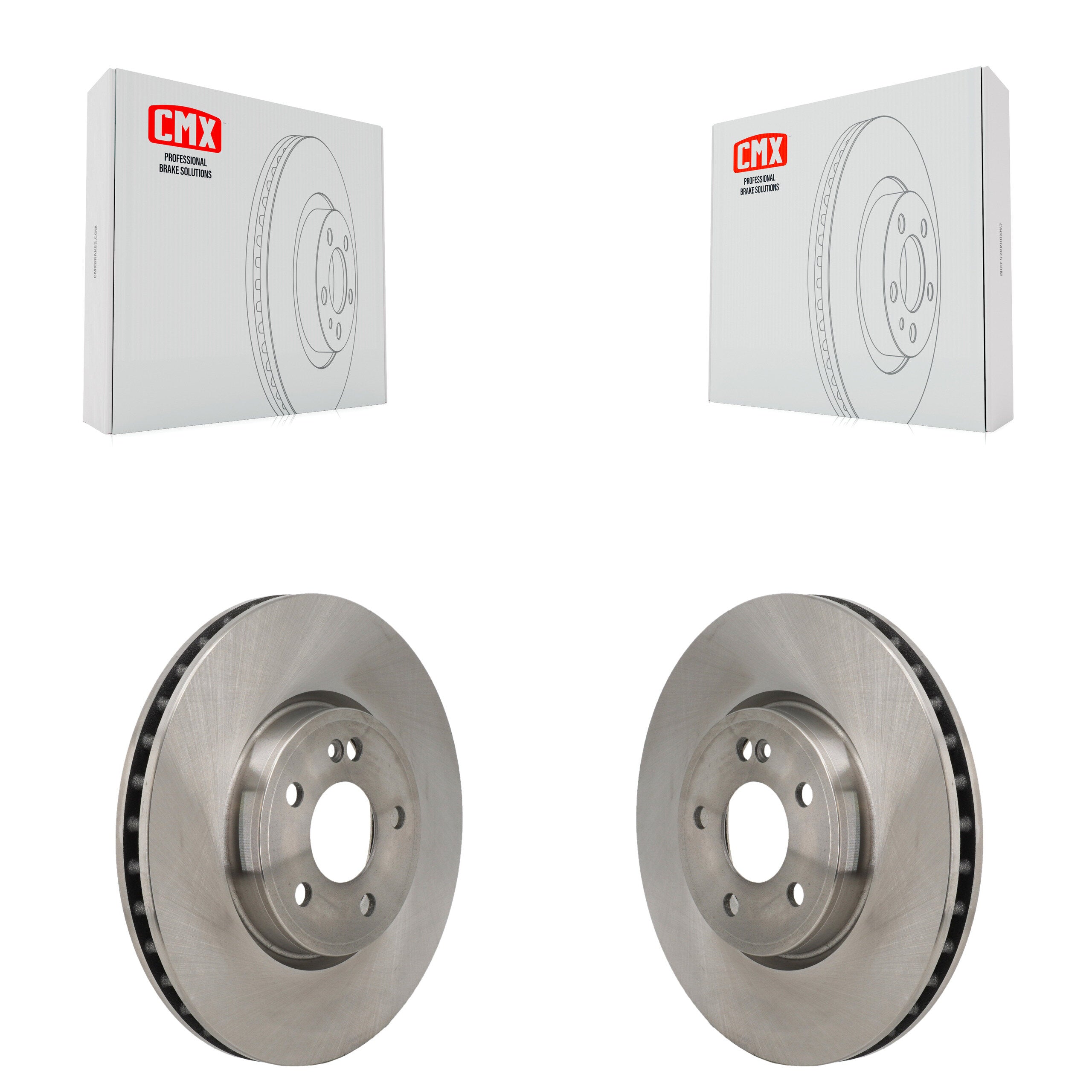 Front Disc Brake Rotors Pair For Mercedes-Benz A220 CLA250 With Standard Brakes K8-102626