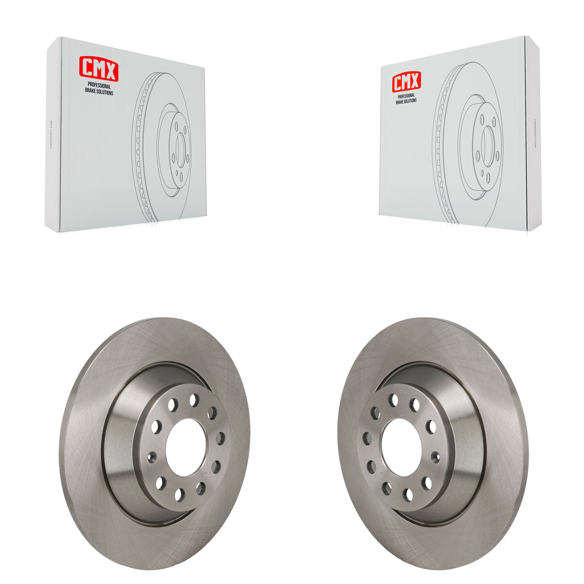 Rear Disc Brake Rotors Pair For 2015-2022 Mercedes-Benz C300 Without Sport Package K8-102635