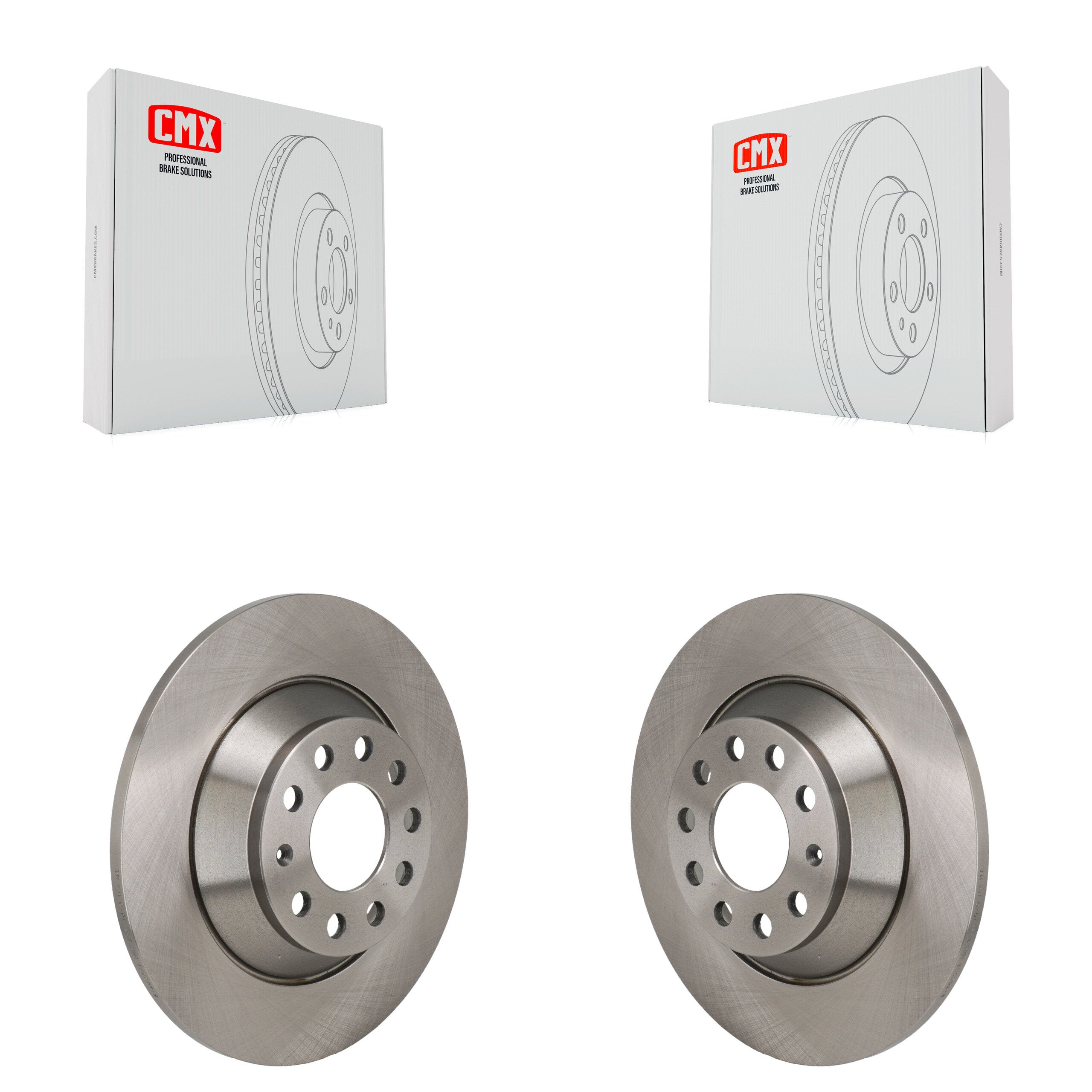 Rear Disc Brake Rotors Pair For 2015-2022 Mercedes-Benz C300 Without Sport Package K8-102635
