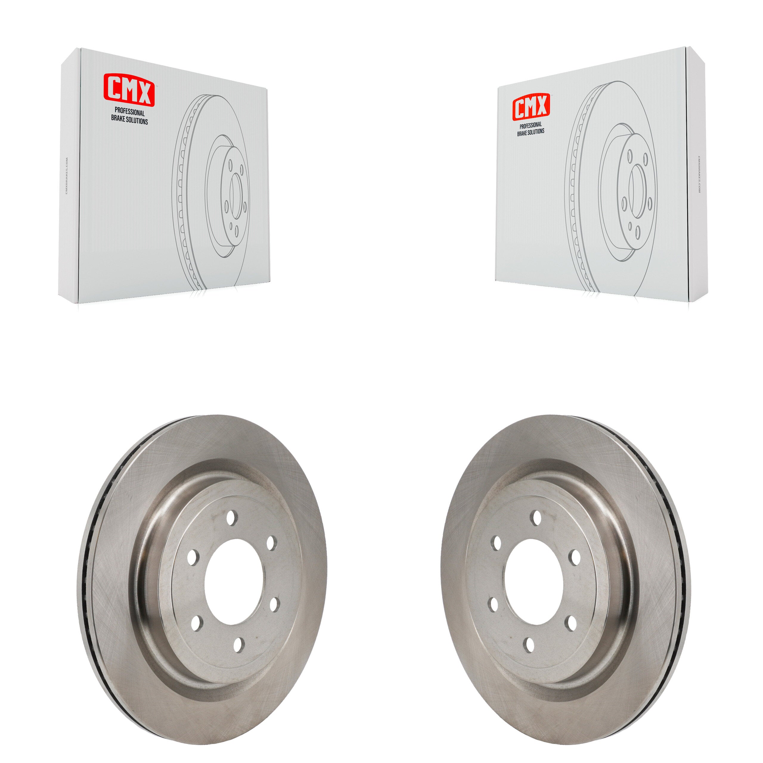 Rear Disc Brake Rotors Pair For Ford F-150 Lightning K8-102643