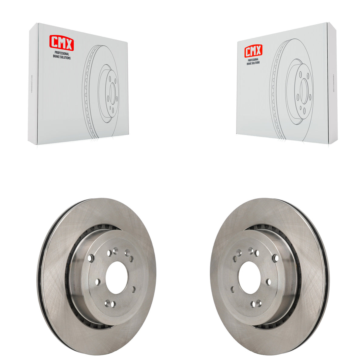 Rear Disc Brake Rotors Pair For Genesis G70 Kia Stinger K8-102662
