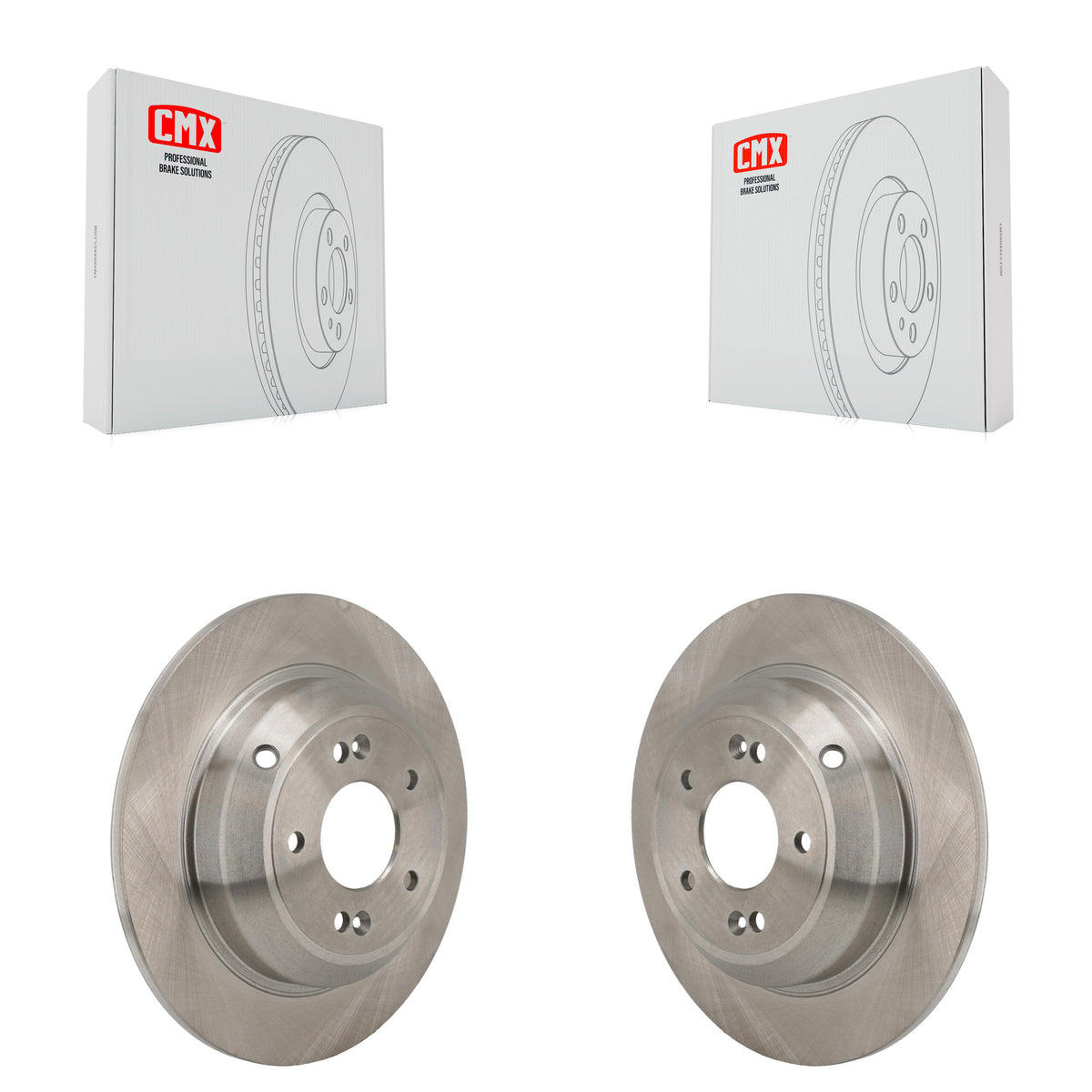 Rear Disc Brake Rotors Pair For Genesis G70 Kia Stinger K8-102663