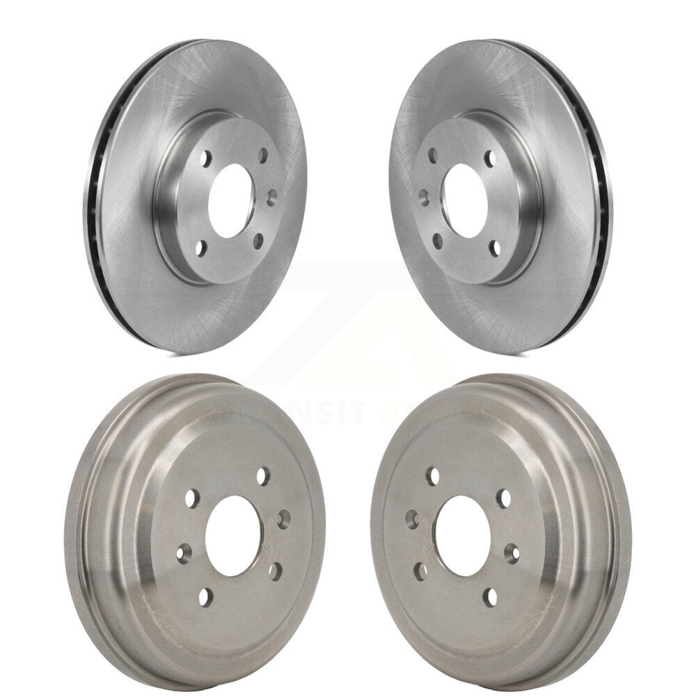 Front Rear Disc Brake Rotors Drums Kit For 2016-2022 Chevrolet Spark K8-102664
