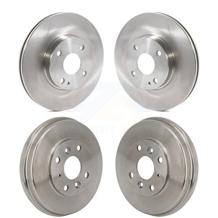 Front Rear Disc Brake Rotors Drums Kit For Toyota Yaris iA Scion K8-102667
