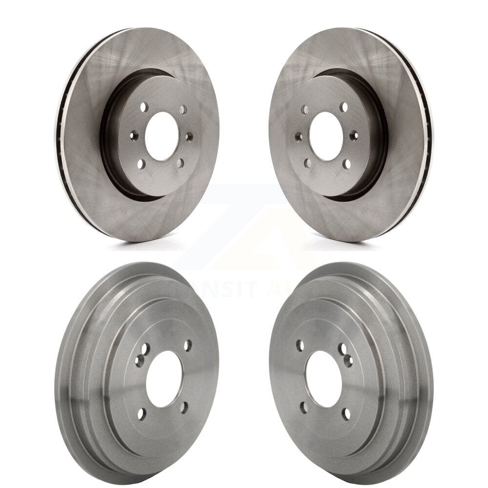 Front Rear Disc Brake Rotors Drums Kit For Kia Rio Hyundai Accent K8-102679