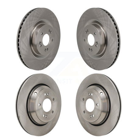 Front Rear Disc Brake Rotors Kit For 2018-2020 Genesis G80 3.3L K8-102685