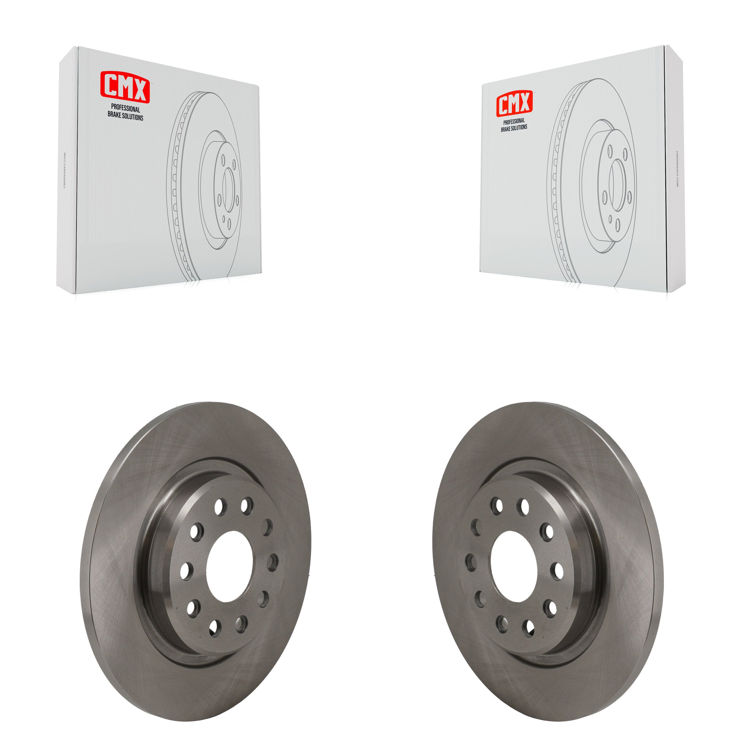 Rear Disc Brake Rotors Pair For Jeep Grand Cherokee L With Solid K8-102698