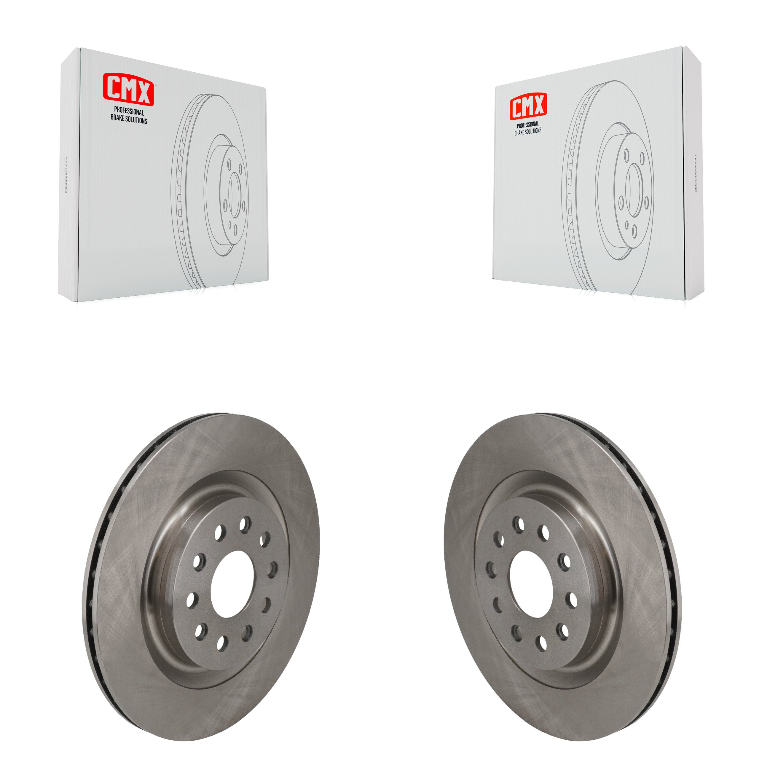 Rear Disc Brake Rotors Pair For Jeep Grand Cherokee L With Vented K8-102699