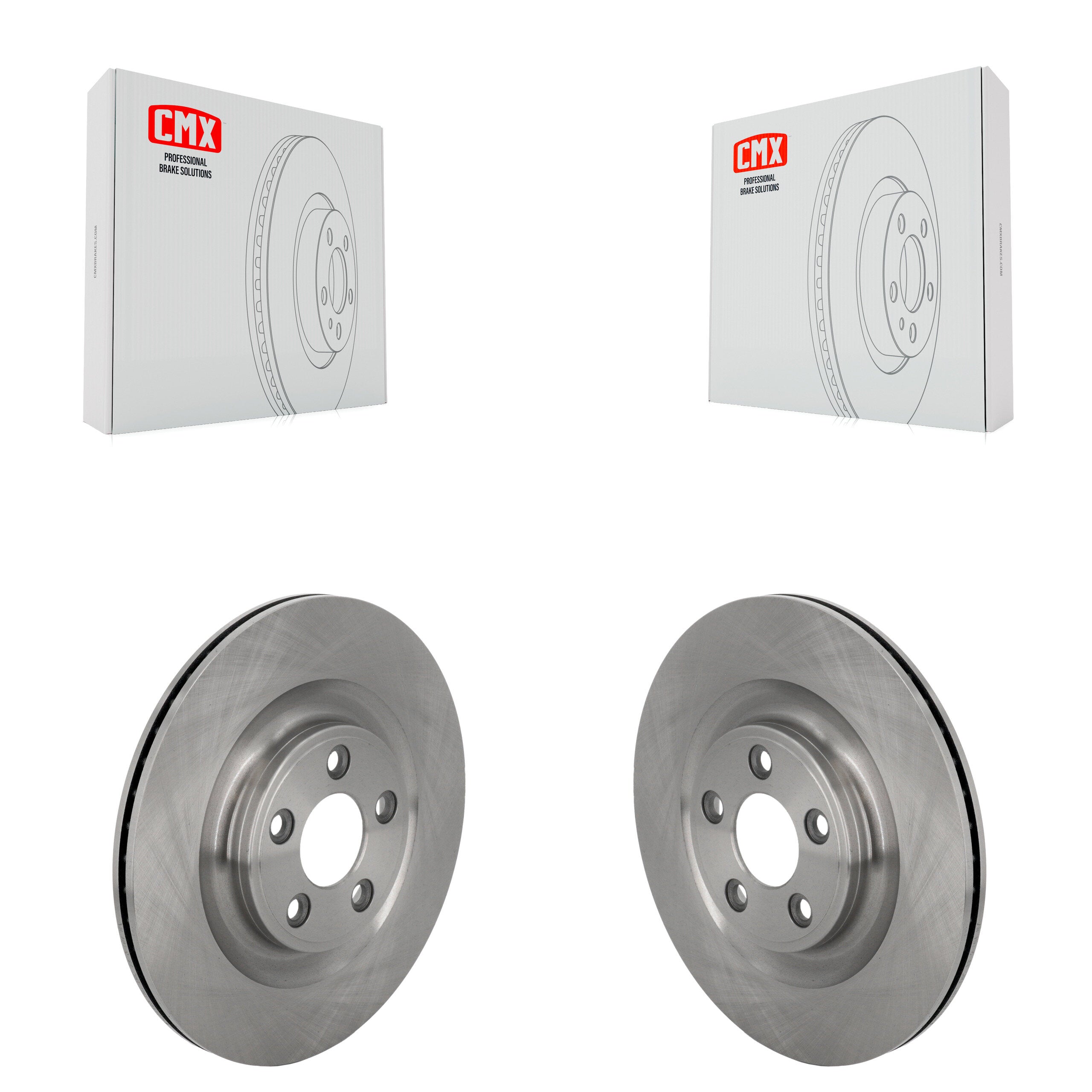 Rear Disc Brake Rotors Pair For Jaguar F-Type XJ K8-102702