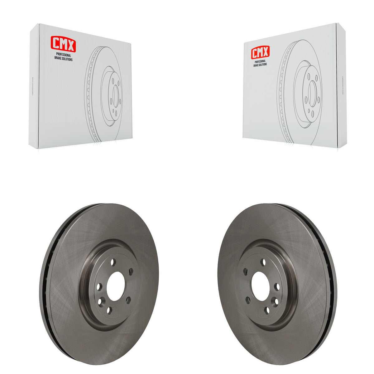 Front Disc Brake Rotors Pair For Jaguar F-Pace Land Rover Range Velar I-Pace K8-102706