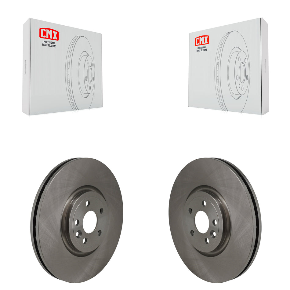 Front Disc Brake Rotors Pair For Jaguar F-Pace Land Rover Range Velar I-Pace K8-102706