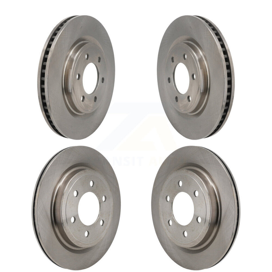 Front Rear Brake Rotors Kit For 2023 Ford F-150 Lightning With 336mm Diameter Rotor K8-102717