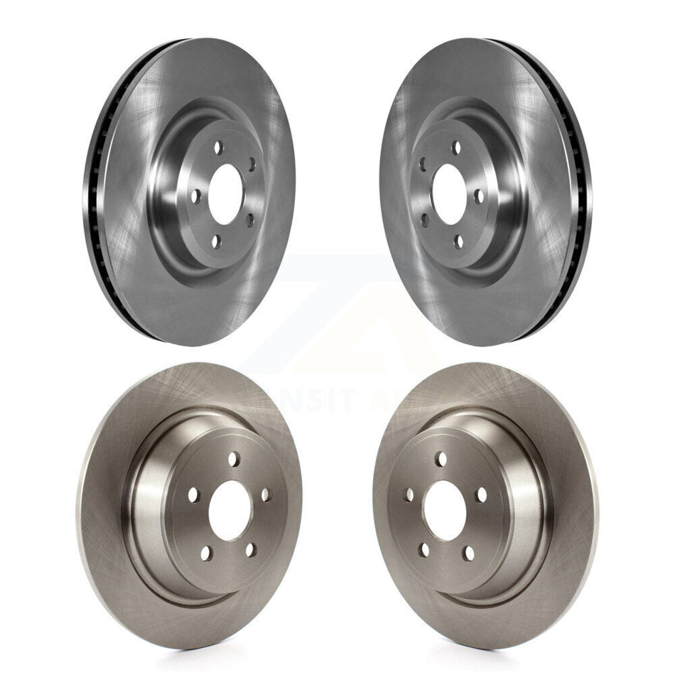 Front Rear Brake Rotor Kit For 2024 Ford Police Interceptor Utility With Solid Rotors K8-102721