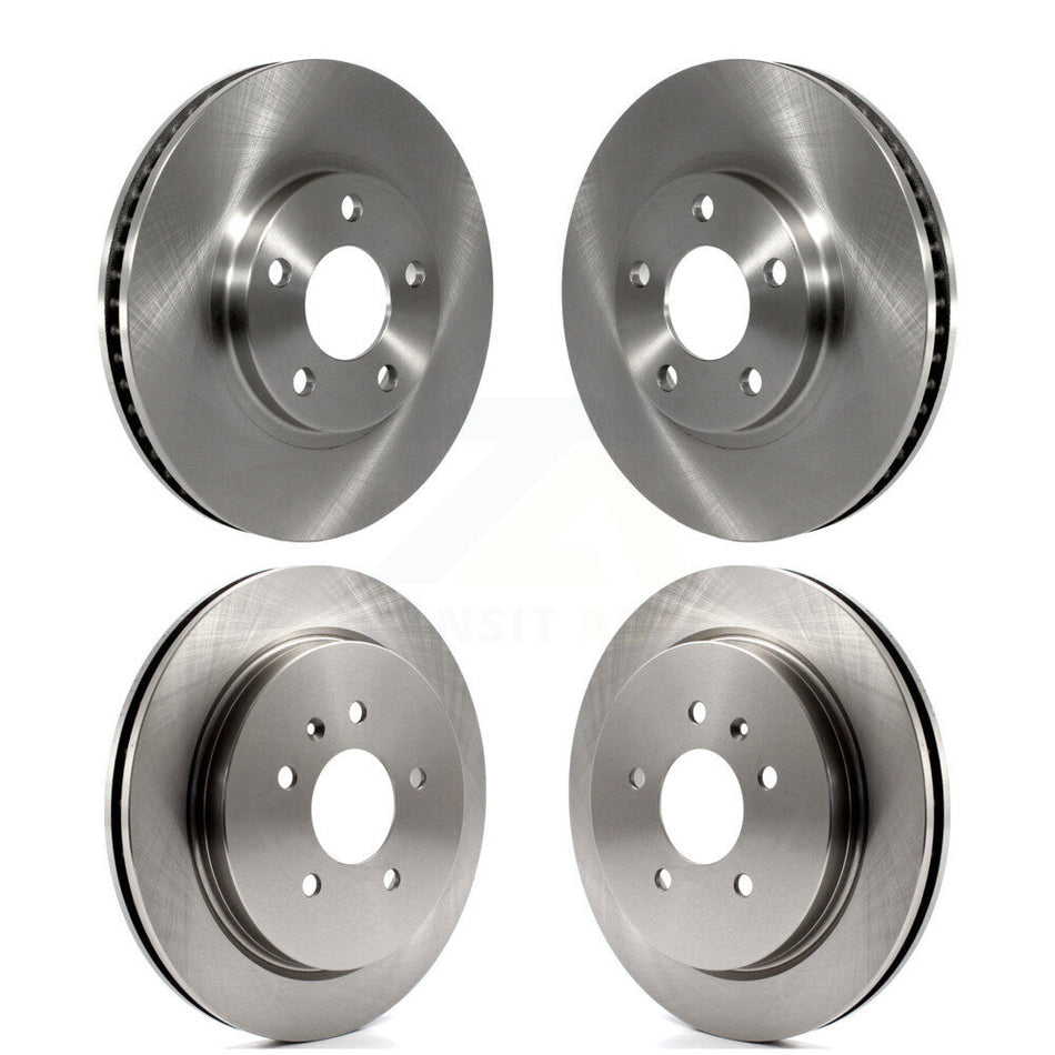 Front Rear Disc Brake Rotors Kit For 2004 Cadillac Seville With Vented Rotor K8-102722