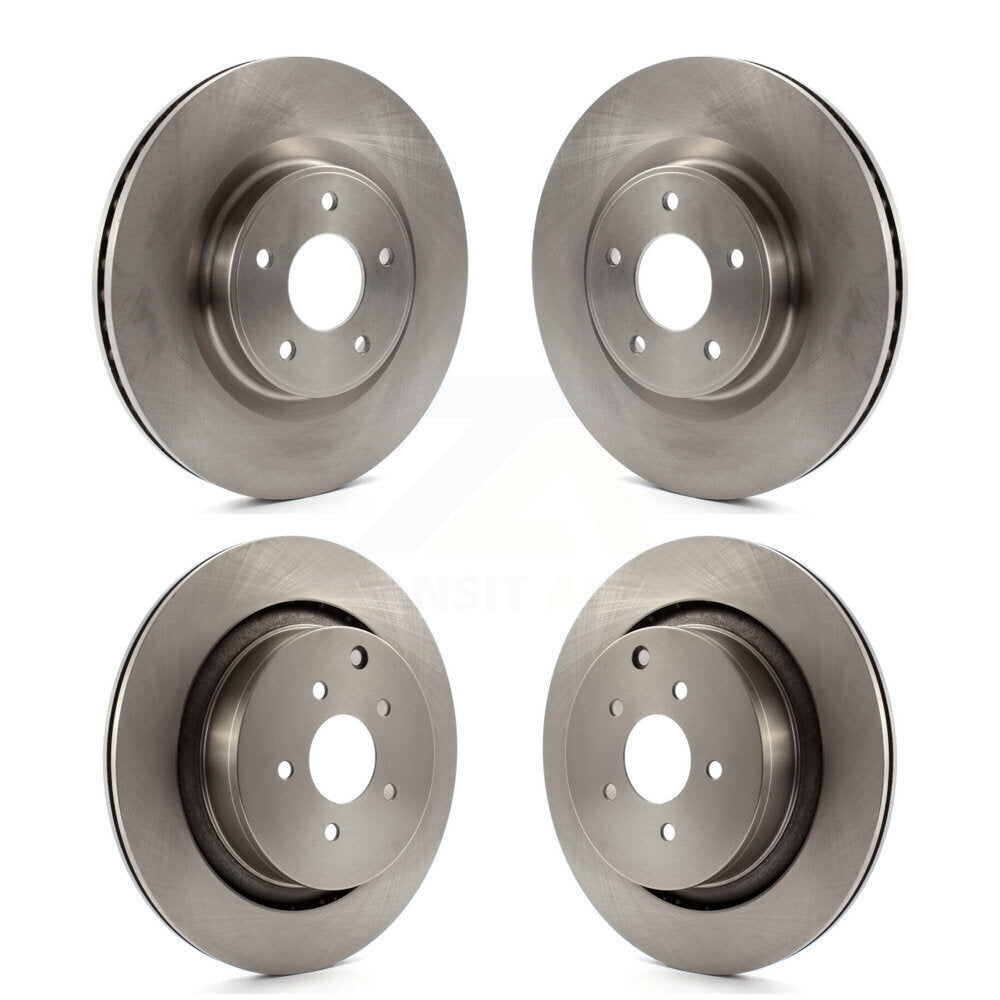 Front Rear Disc Brake Rotors Kit For INFINITI Q50 Q60 With Dual Piston Caliper K8-102728