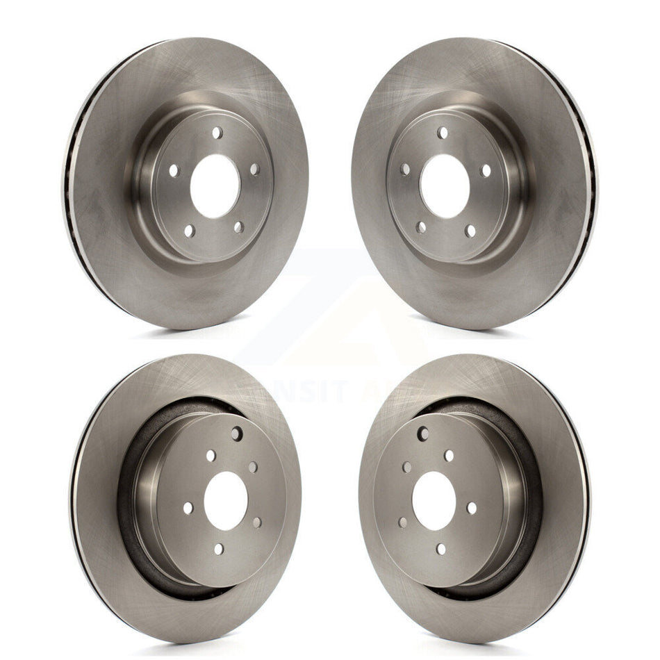 Front Rear Disc Brake Rotors Kit For INFINITI Q50 Q60 With Dual Piston Caliper K8-102728