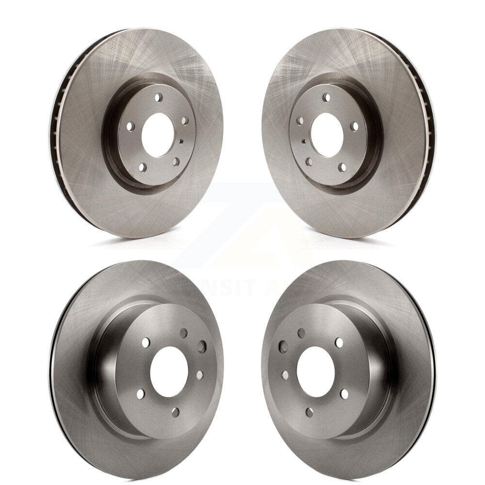 Front Rear Brake Rotor Kit For 2009-2013 INFINITI G37 Sedan with RWD Without Brembo Brakes K8-102729