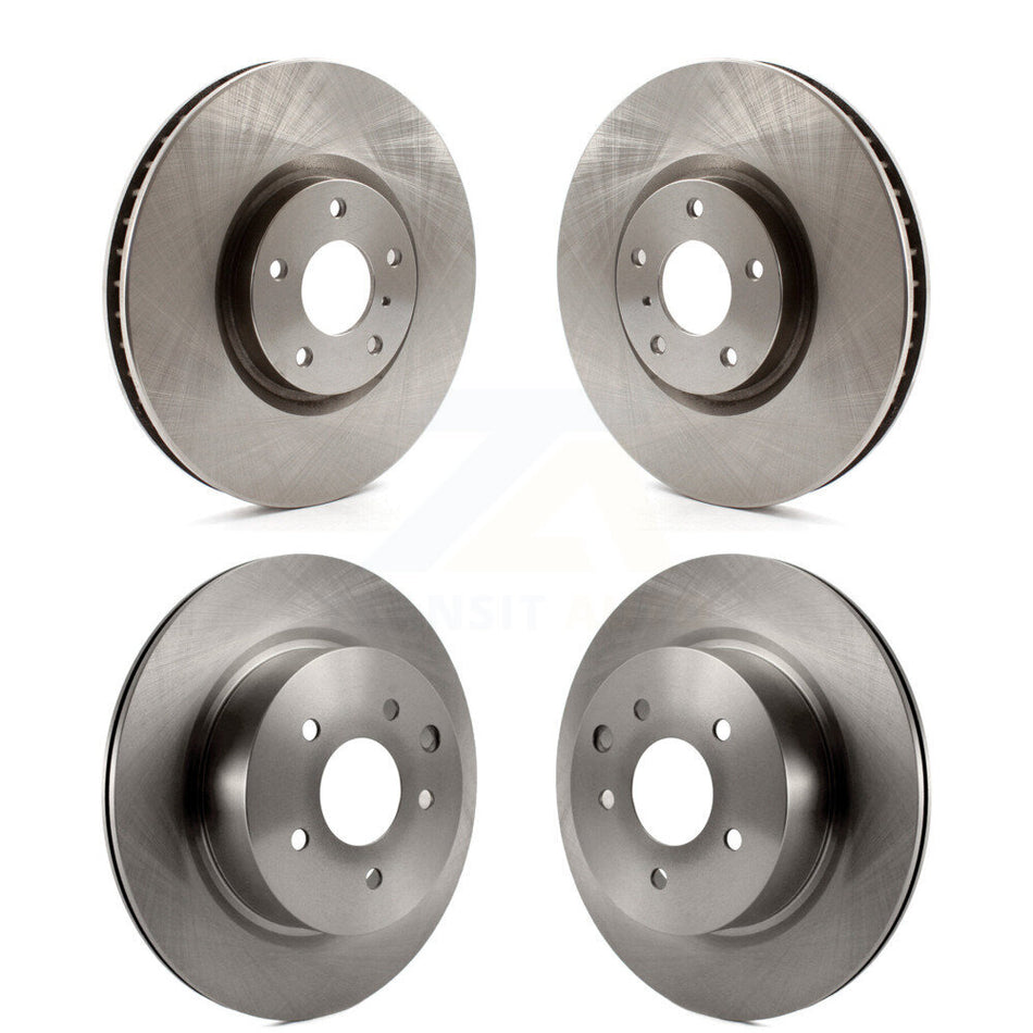 Front Rear Brake Rotor Kit For 2009-2013 INFINITI G37 Sedan with RWD Without Brembo Brakes K8-102729