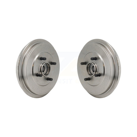 Rear Brake Drums Pair For Nissan Micra Versa Note Wheel Bearing Included K8-102741