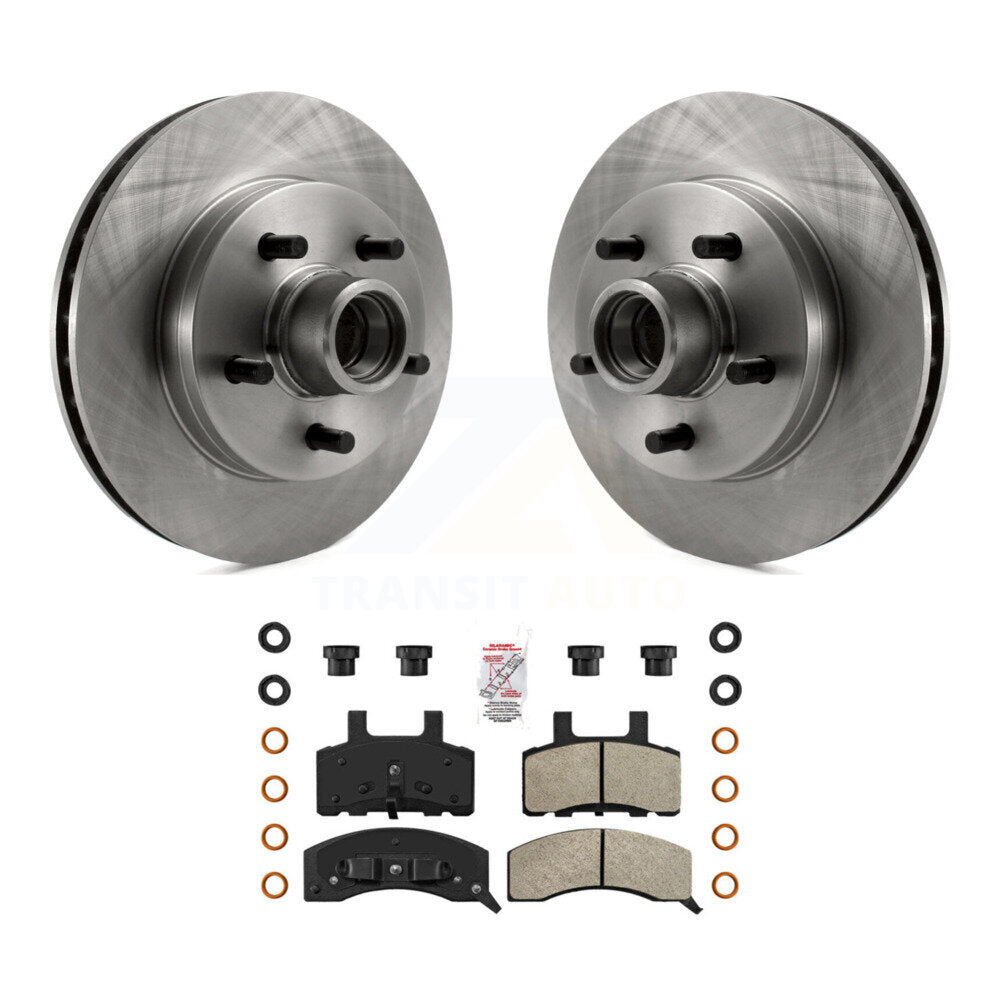 Front Disc Brake Rotors Hub And Semi-Metallic Pads Kit For Chevrolet Tahoe C1500 Suburban K8A-100011