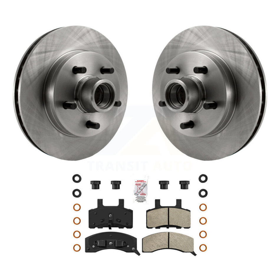 Front Disc Brake Rotors Hub And Semi-Metallic Pads Kit For Chevrolet Tahoe C1500 Suburban K8A-100011