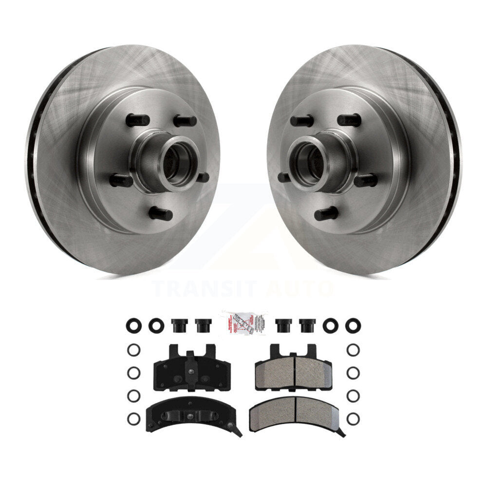Front Brake Rotors Semi-Metallic Pad Kit For C1500 Chevrolet GMC Tahoe Yukon Express 1500 K8A-100013