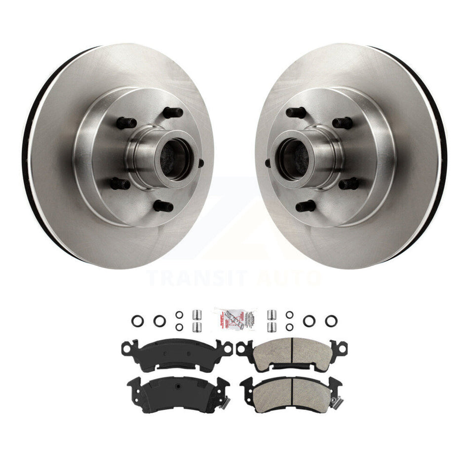 Front Brake Rotor Semi-Metallic Pad Kit For Chevrolet GMC C10 C1500 G20 G2500 Cadillac K5 K8A-100015