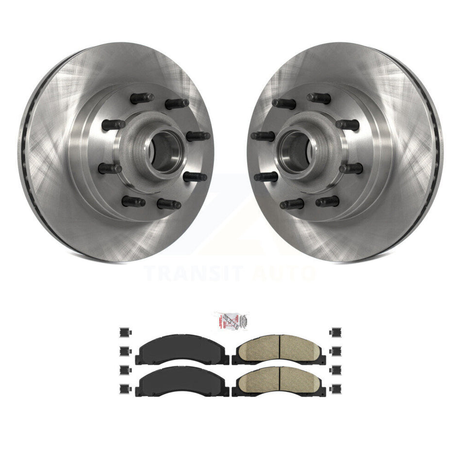 Front Brake Rotor & Ceramic Pad Kit For Ford E-350 Super Duty E-250 E-150 E-450 Econoline K8A-100022