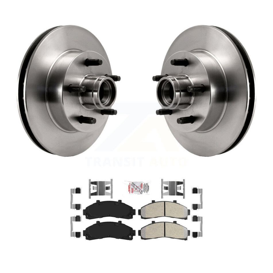 Front Brake Rotor Hub Semi-Metallic Pad Kit For Ford Ranger Mazda B4000 B3000 B2300 B2500 K8A-100047
