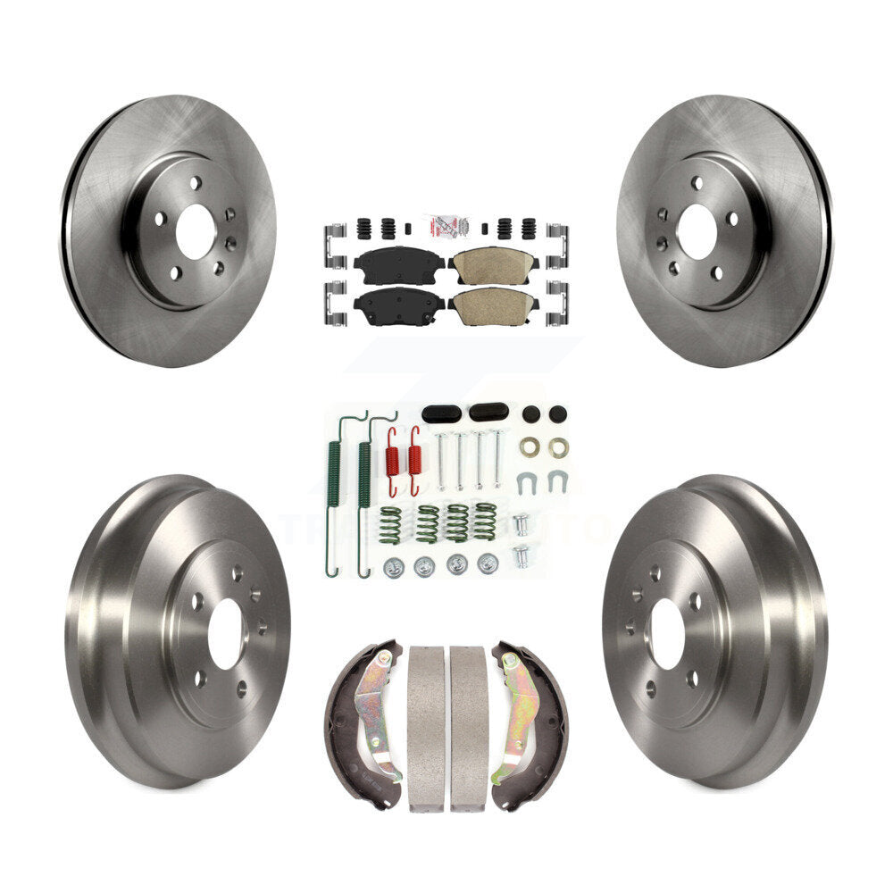 Front Rear Disc Brake Rotors Ceramic Pads And Drum Kit (7Pc) For Chevrolet Trax K8A-100106