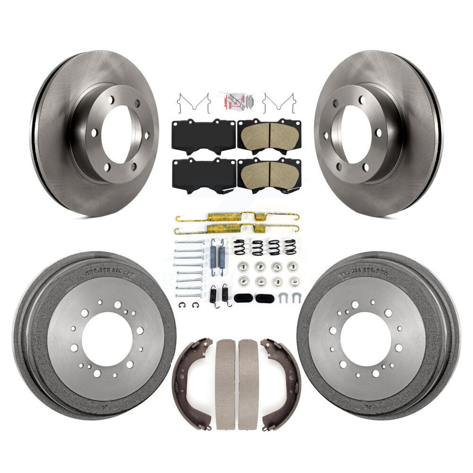 Front Rear Disc Brake Rotors Ceramic Pads And Drum Kit (7Pc) For Toyota Tundra K8A-100329