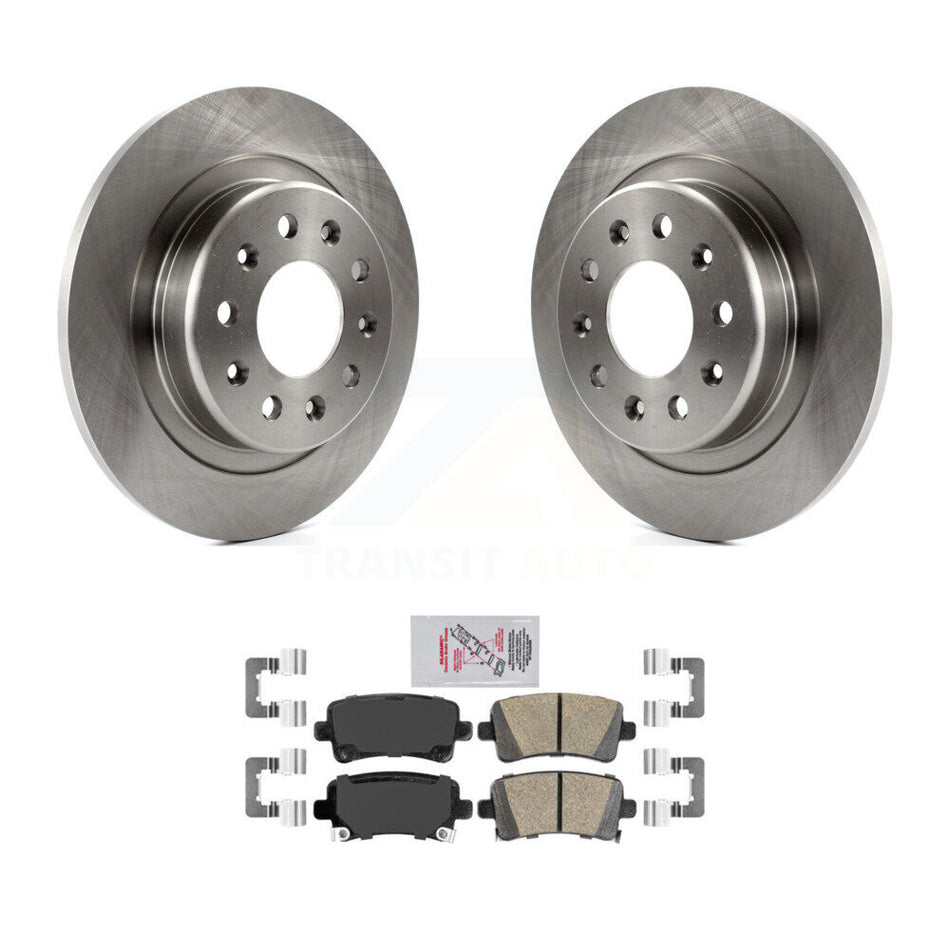 Rear Disc Brake Rotors And Ceramic Pads Kit For 2016 Chevrolet Malibu Carryover Model K8A-100374
