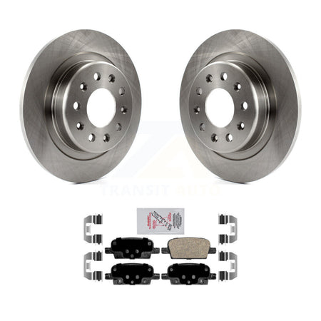 Rear Brake Rotor Ceramic Pad Kit For 2016-2022 Chevrolet Malibu With Manual Parking K8A-100377