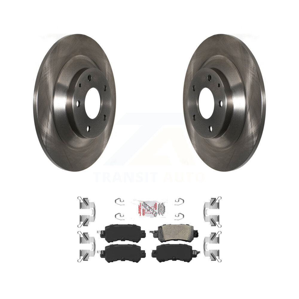 Rear Disc Brake Rotors And Ceramic Pads Kit For 2013-2015 Mazda CX-5 K8A-100380