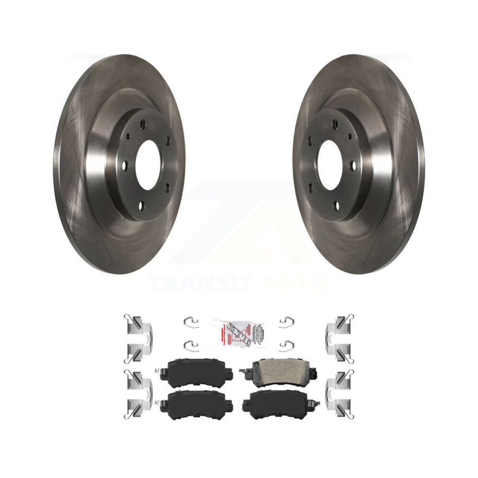 Rear Disc Brake Rotors And Ceramic Pads Kit For 2013-2015 Mazda CX-5 K8A-100380