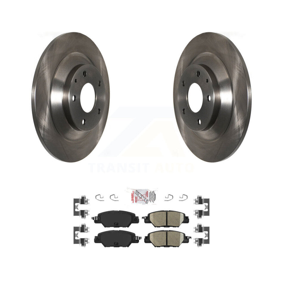 Rear Disc Brake Rotors And Ceramic Pads Kit For 2016-2024 Mazda CX-5 K8A-100382