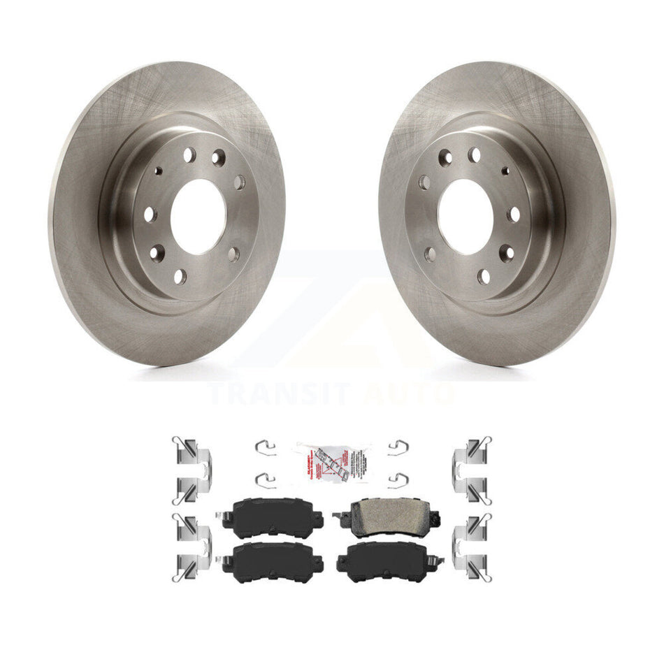 Rear Disc Brake Rotors And Ceramic Pads Kit For 2016-2018 Mazda CX-3 K8A-100383