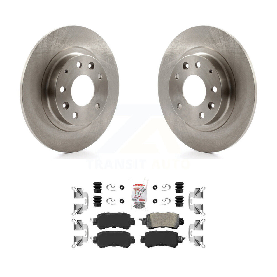 Rear Disc Brake Rotors And Ceramic Pads Kit For 2016-2018 Mazda CX-3 K8A-100384