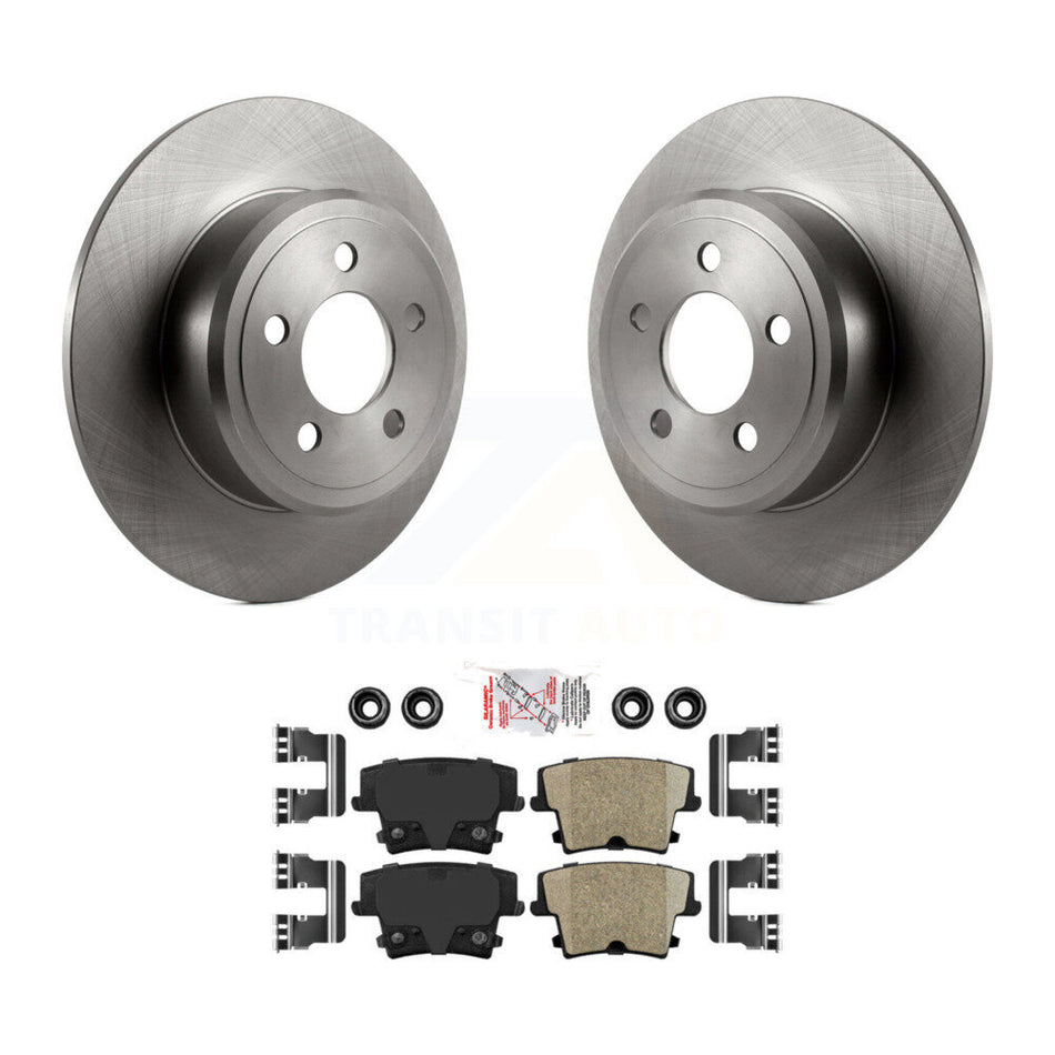 Rear Brake Rotor Ceramic Pad Kit For Dodge Charger Chrysler 300 Challenger Magnum Avenger K8A-100388